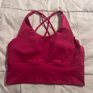 Athletic crop top from the brand Ebb and Flow.